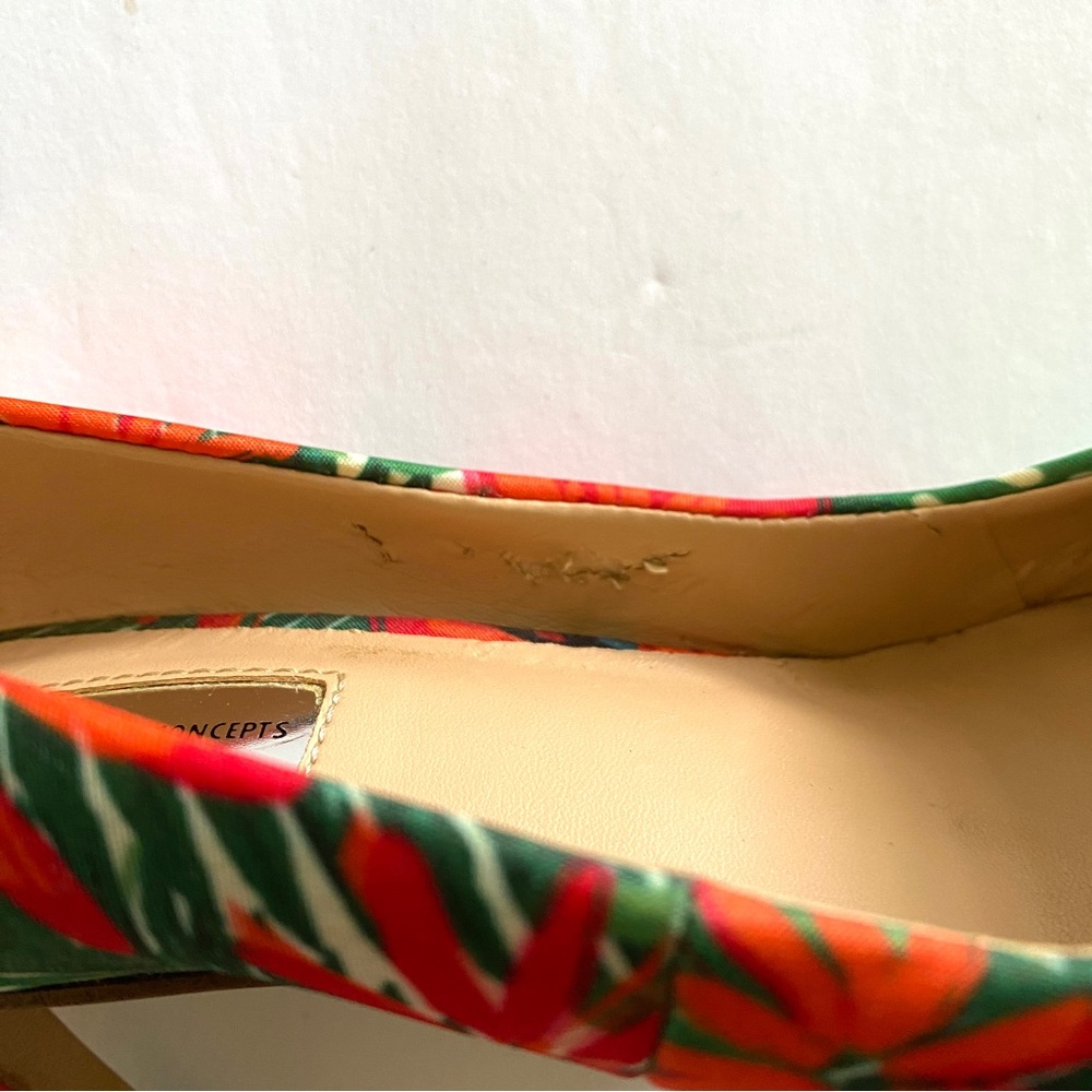 INC INTERNATIONAL CONCEPT Shoes Zitah5 Pointed-Toe Heels Tropical Multi Sz 7.5 - Picture 12 of 16